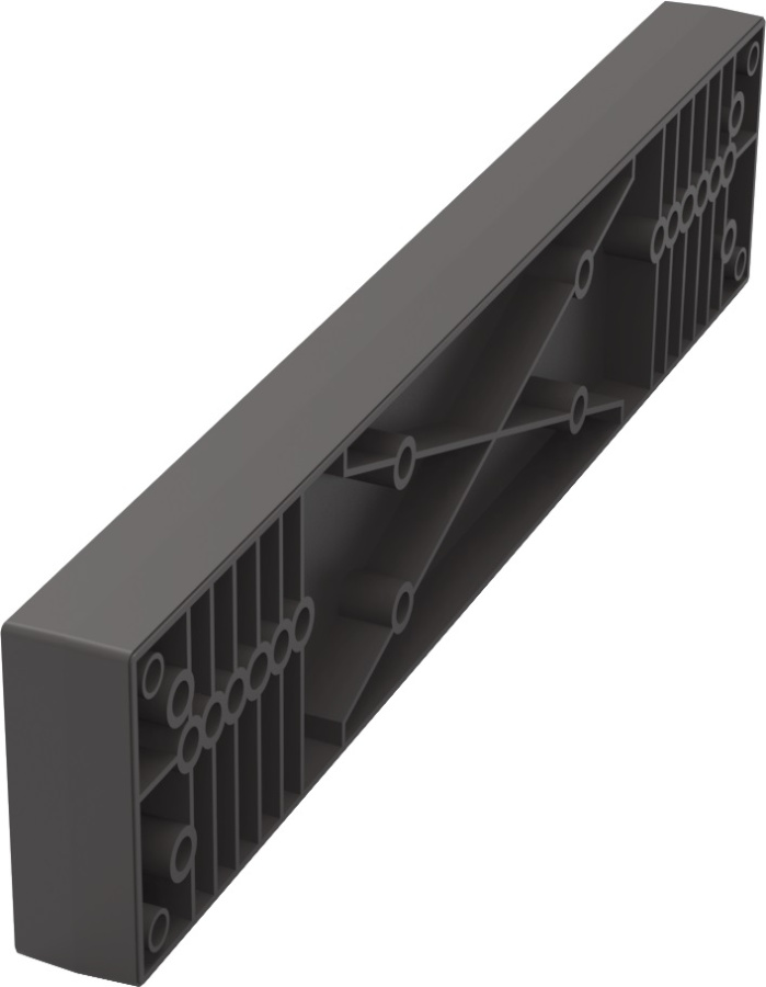 Проставка 450 мм для полки Конеро, черный, Kessebohmer