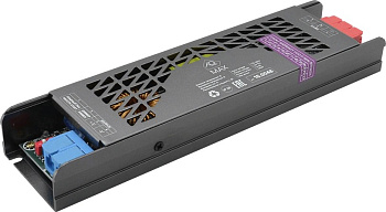 Трансформатор 150W/12V, IP20, компактный, без шнура, металлический, MAX AQ