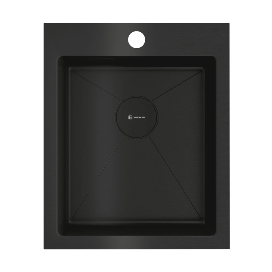 Мойка Akisame 41-GB, нержавеющая сталь, графит