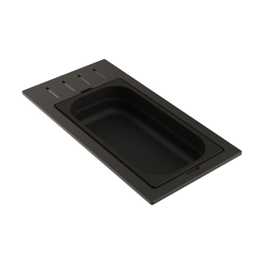 Контейнер DC-01-1-GB, 433x220x65мм, нержавеющая сталь, графит