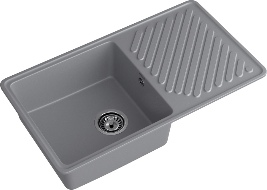 Мойка GranFest QUARZ 53, 851х479 мм, темно-серый (прямоугольная, без сифона)