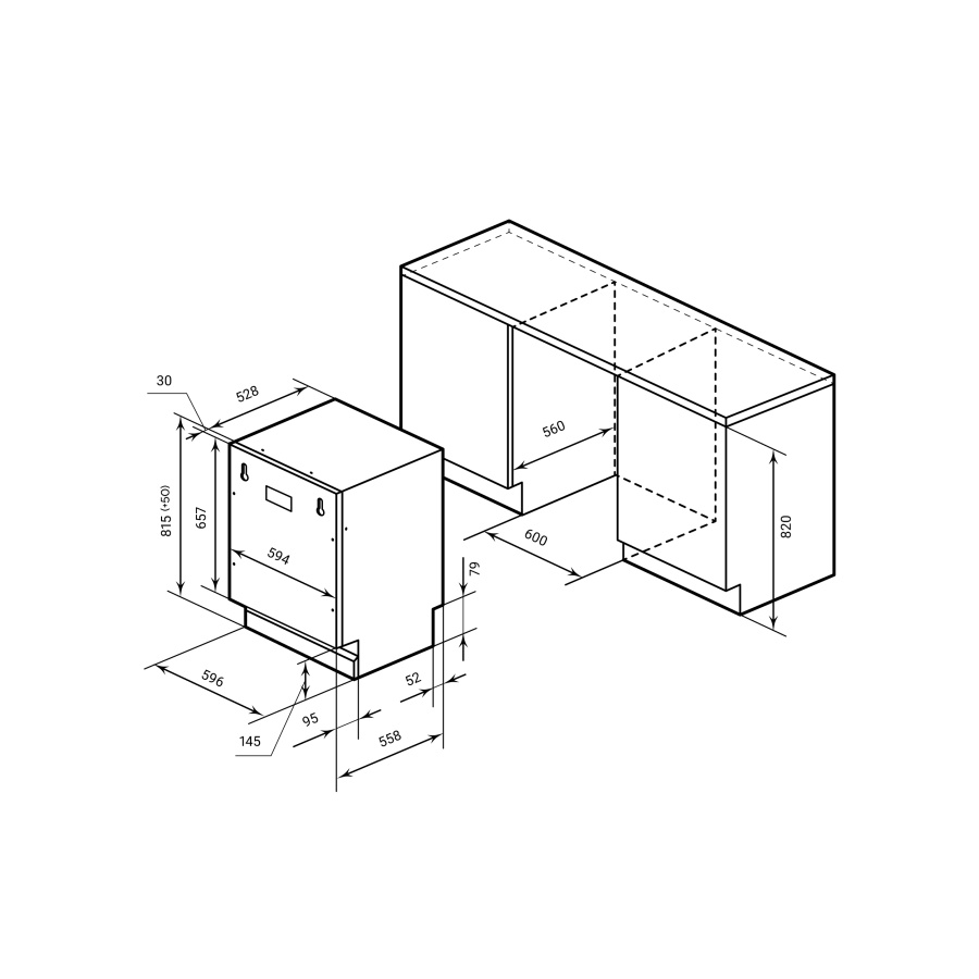 Посудомоечная машина PM 6052N, 60см, Lex