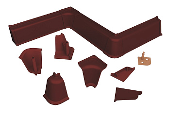 К-т д/плинтуса LB37 махагон (1внутр+1внеш+2загл)