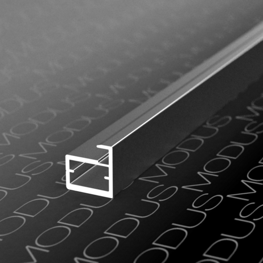 Профиль горизонтальный MF50, L=6000мм, черный браш