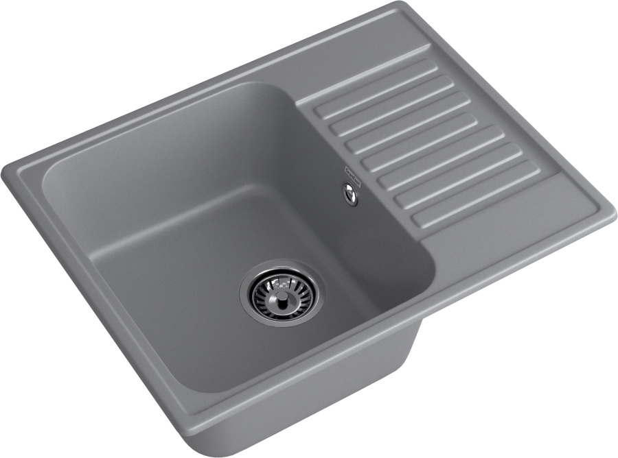 Мойка GranFest QUARZ 13, 617х480 мм, темно-серый (прямоугольная, без сифона)