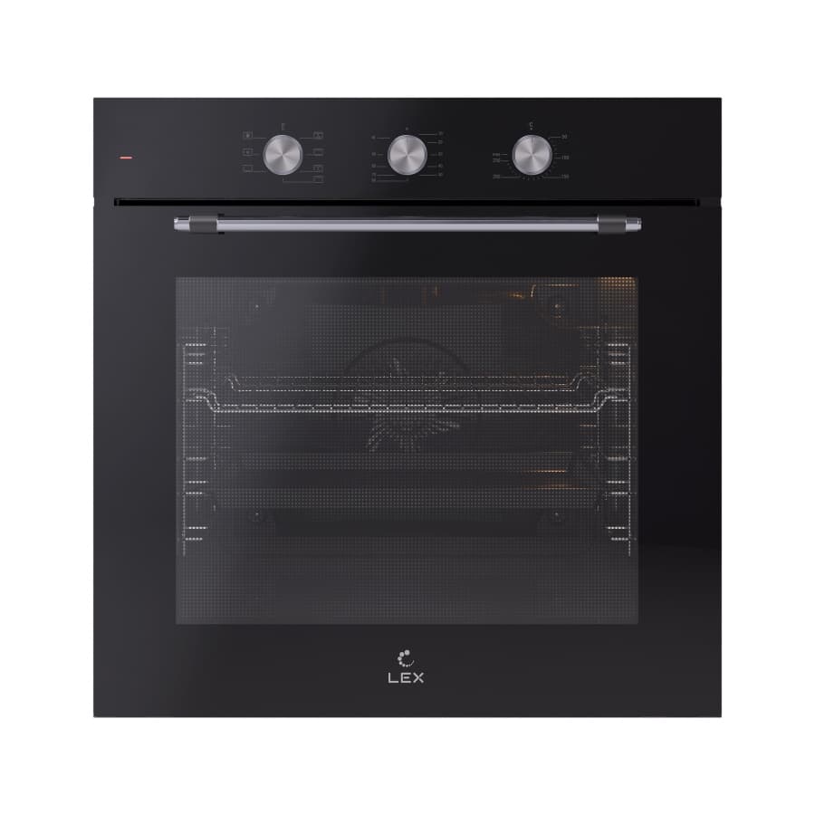 Духовой шкаф EDP 670 BL MAX, 60 см, стекло/нерж. сталь, черный, Lex