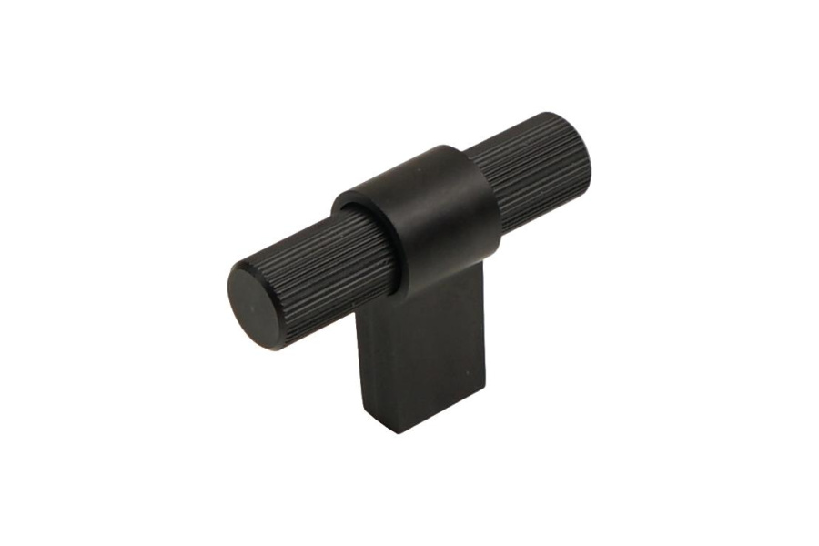 Ручка-кнопка, 846, 50х15х35мм, металл, черный матовый