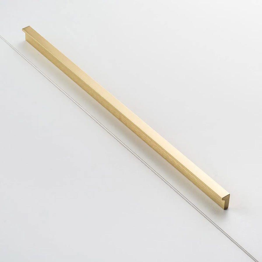 Ручка-скоба, PILLAR, 320мм, металл, светлое брашированное золото, GTV