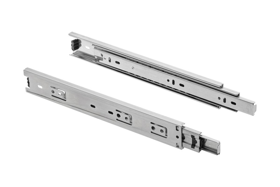 Направляющие полновыкатные h=45мм, L=400мм, хром, 1,0х1,0х1,0