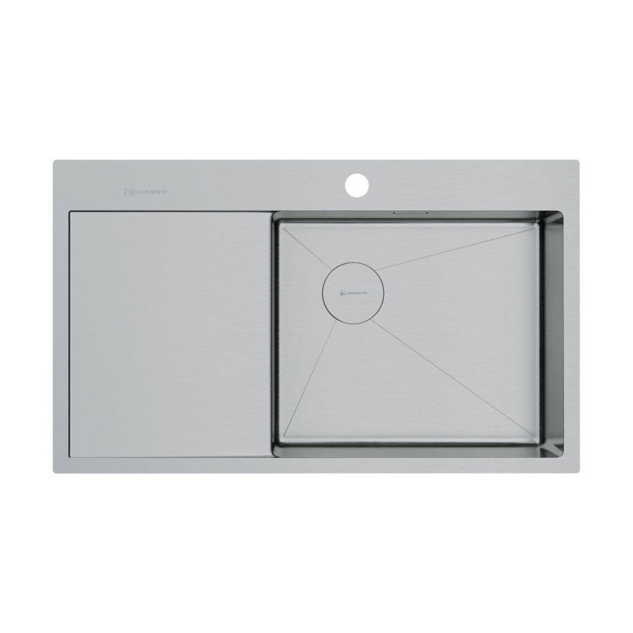 Мойка Akisame 86-IN-R Side, нержавеющая сталь, нержавеющая сталь