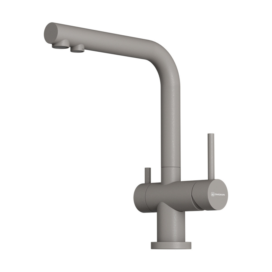 Смеситель Nagano-P-GR, латунь, leningrad grey