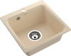 Мойка GranFest SMART 430, 430х430 мм, бежевый (без сифона) 