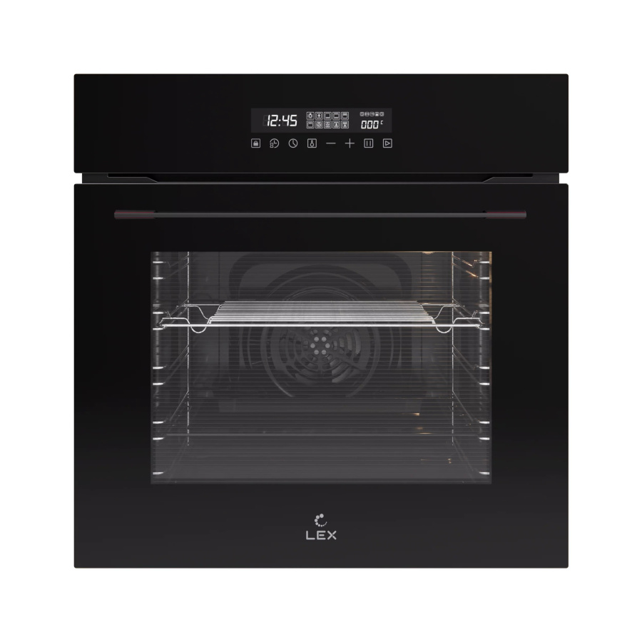Духовой шкаф EDS 100 BBL, 60 см, стекло, черный, Lex