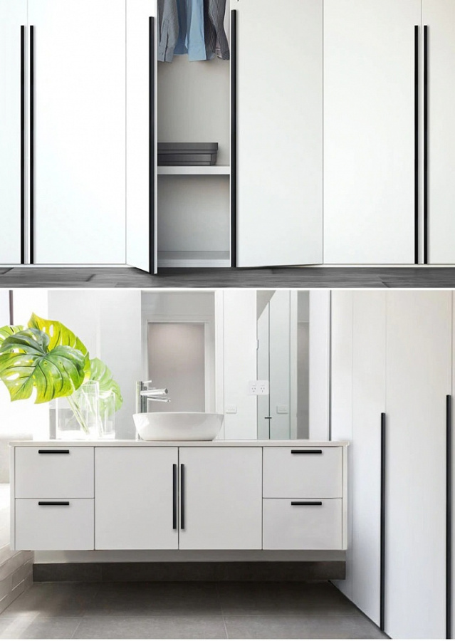 Ручка-скоба, 704, 128/170мм, металл, черный матовый/25