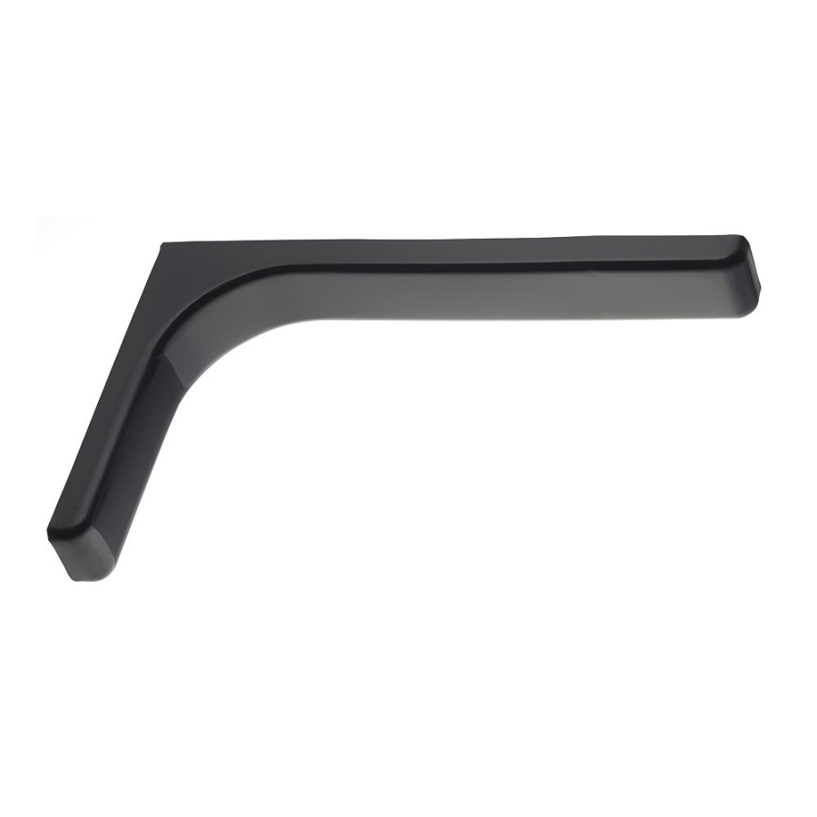 Полкодержатель Г-образный, L=240мм, сталь/пластик, черный, без креплений (компл. 2шт), GTV