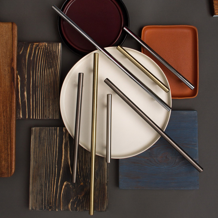 Ручка-рейлинг, матовый хром, d=12мм, 192/253мм