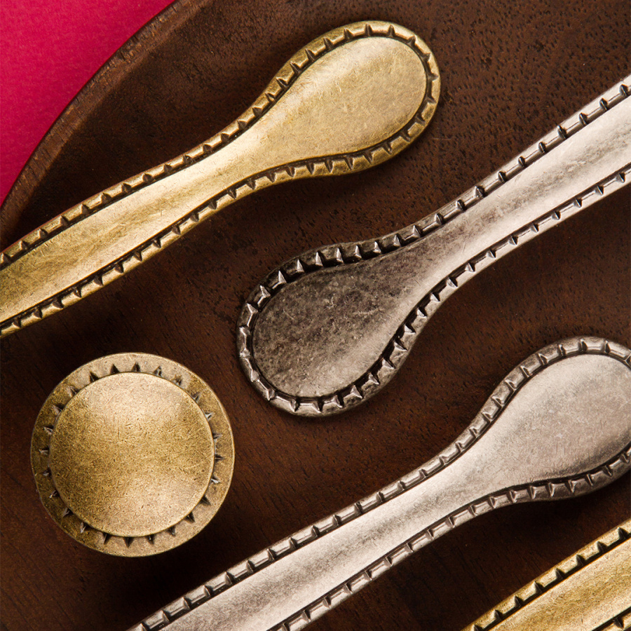 Ручка-скоба, 086, 96мм, металл, оксидированная бронза