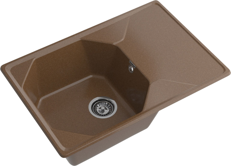 Мойка GranFest UNIQUE U-740L, 740х500 мм, терракот