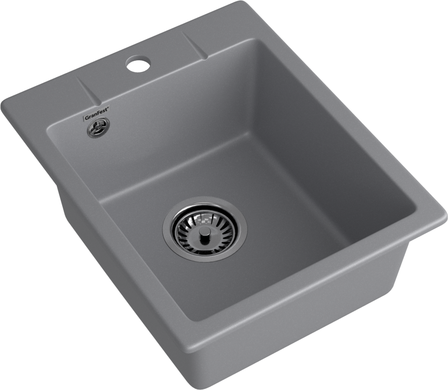 Мойка GranFest URBAN 240, 400х490 мм, темно-серый