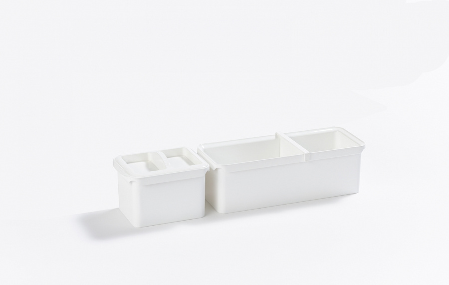 Стеллаж выкатной Тандем Сайд-Юбокс, 5 полок, 600х1700мм, в базу на 600мм, титан, Kessebohmer