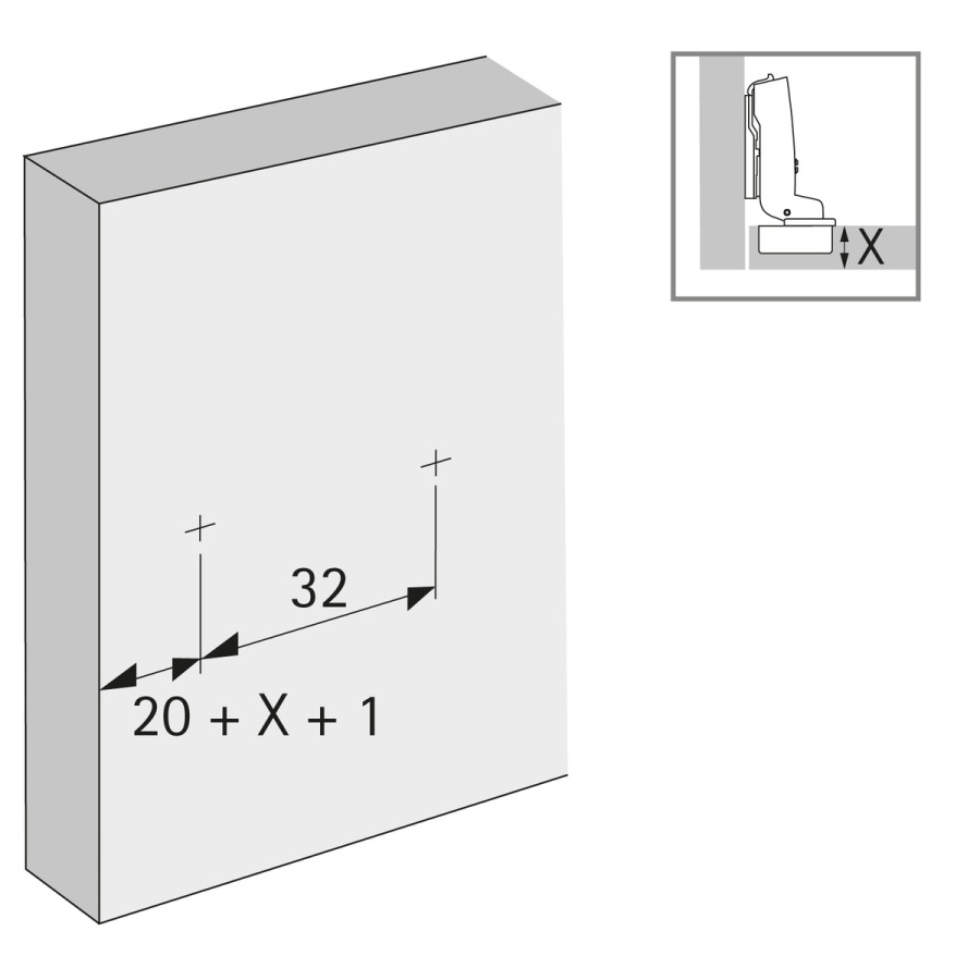 Монтажная планка линейная SENSYS/INTERMAT, 3мм, под саморез