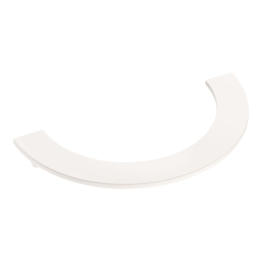 Ручка-скоба, 1196 192PC21, 192мм, металл, белый