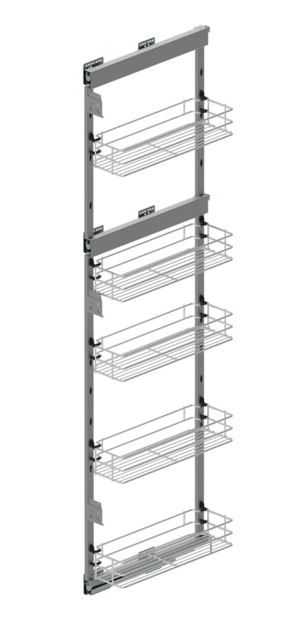 Колонна выкатная Maxima Classic с 5 корз, 200х1700мм, левая, с доводчиком, хром, Rejs