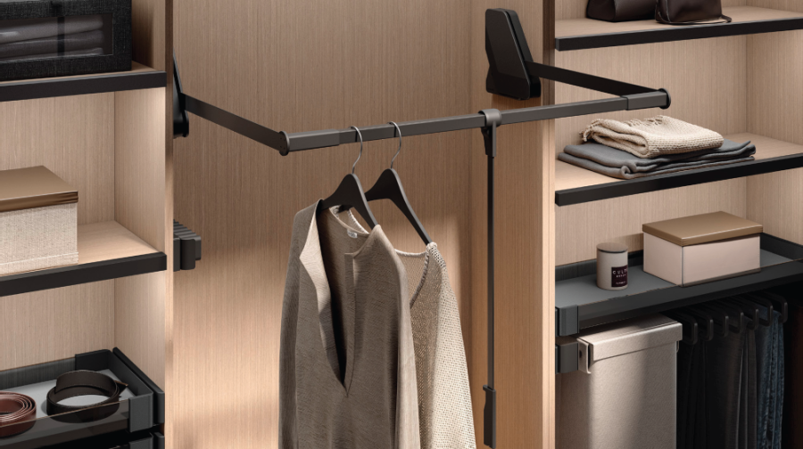 Пантограф Конеро, 805-988мм, нагрузка 0,5-12 кг, стандартный, черный, Kessebohmer