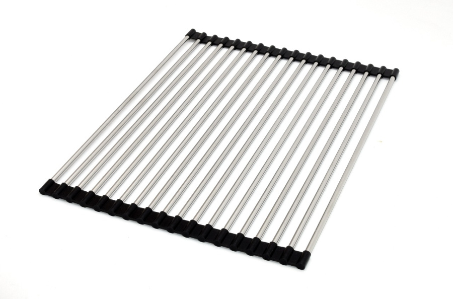 Ролл-мат, 430х330мм, круглый пруток, нержавеющая сталь/черный, HISSEN