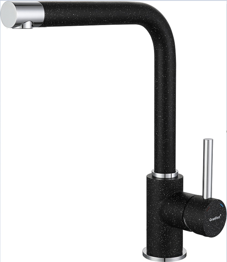 Смеситель GranFest 3651, d=50 мм, черный