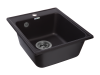 Мойка GranFest QUARZ 17, 418х477 мм, черный (квадратная, без сифона)