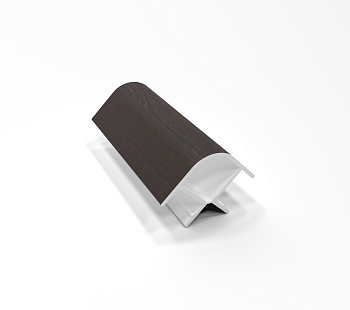 Угол 90* для цоколя универсальный, h=100мм, пластик, венге, Россия