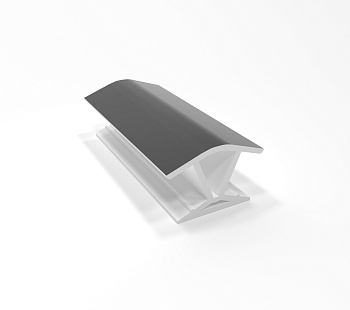 Угол 135* для цоколя универсальный, h=150мм, пластик, черный глянец, Россия