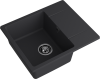 Мойка GranFest URBAN 258L, 580х490 мм, черный