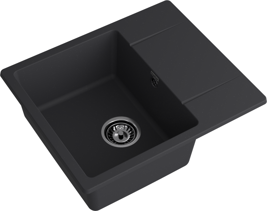 Мойка GranFest URBAN 258L, 580х490 мм, черный