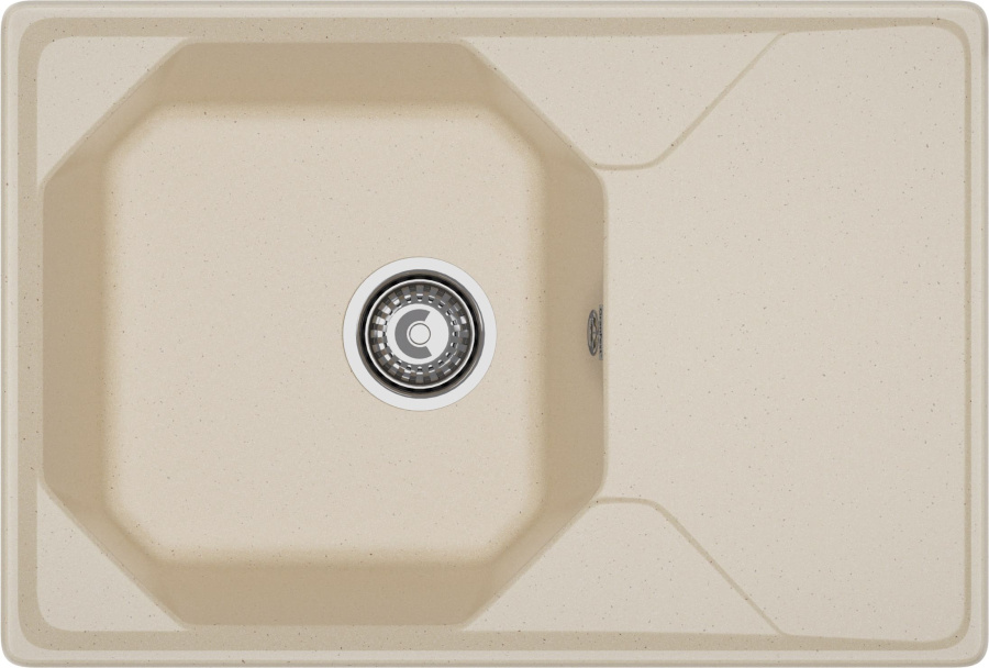 Мойка GranFest UNIQUE U-740L, 740х500 мм, кашемир