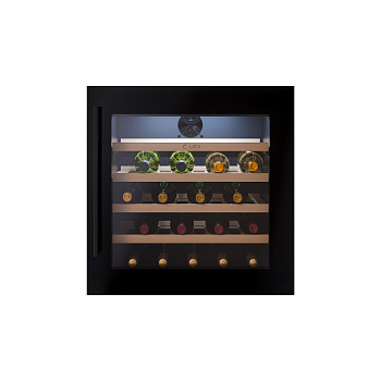 Винный шкаф LWD6036BL, 595х590х563 мм, стекло, черный, Lex