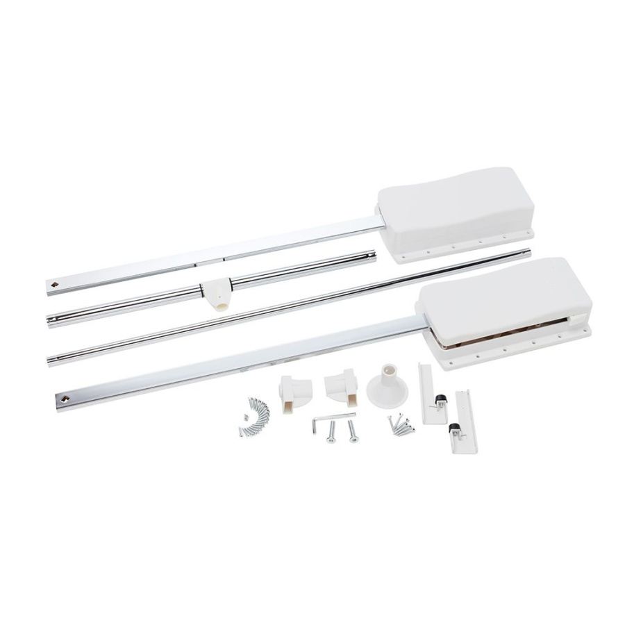 Пантограф масляный, 875-1200мм, до 12кг, сталь, белый, GTV