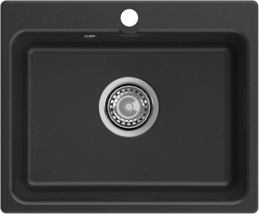 Мойка GranFest SMART 520, 520х430 мм, черный (без сифона) 