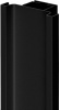 Вертикальная ручка-профиль C-образная, h=62,8мм, L=2,5м, ДСП 16мм, черный матовый, AQ