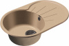 Мойка GranFest RONDO 750L с крылом, 746х455 мм, песочный