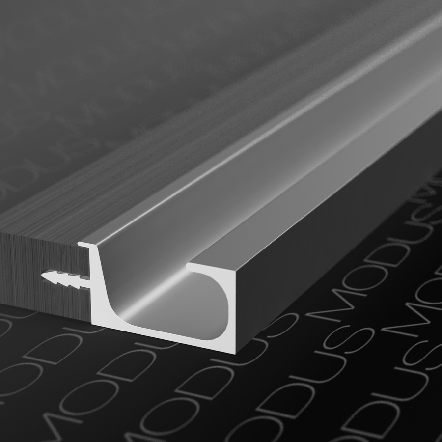 Ручка-профиль TW7 для ДСП 18мм, h=19,6мм, L=5000мм, черный матовый