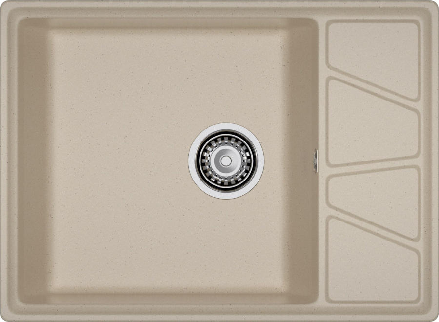 Мойка GranFest VERTEX V-680L, 680х500 мм, кашемир