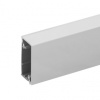 Плинтус пристеночный, 21х32мм, L=4200мм, с алюминиевой накладкой, пластик, полированный алюминий