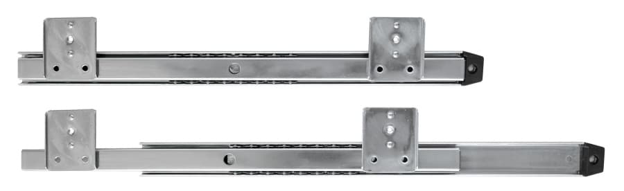 Направляющие шариковые для клавиатуры, неполного выдвижения, h=27мм, L=350мм, цинк, GTV