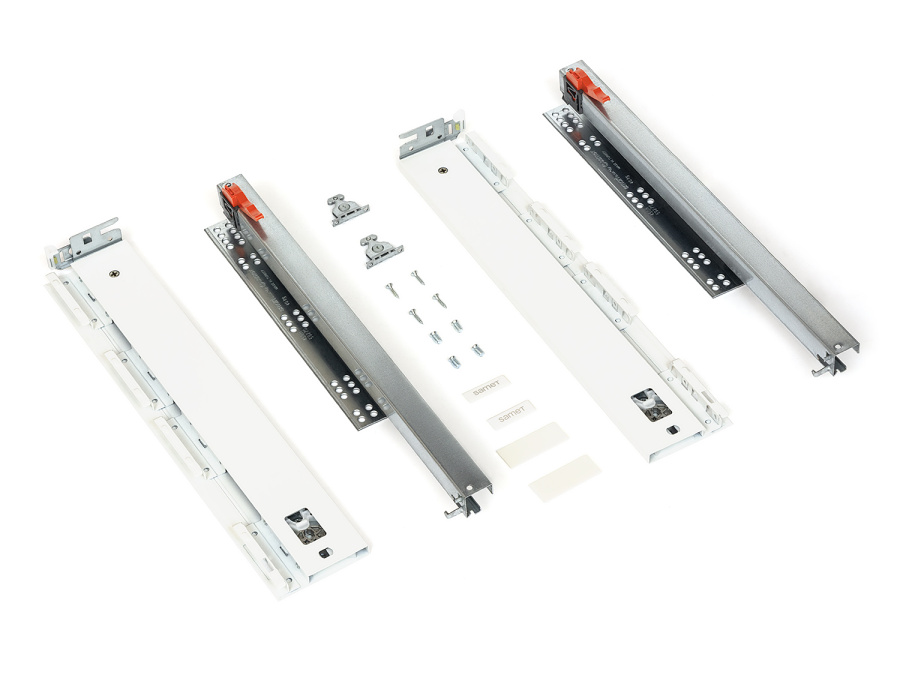 Ящик FLOWBOX с толкателем (PtO), H=106/58мм, L=350мм, белый, Samet
