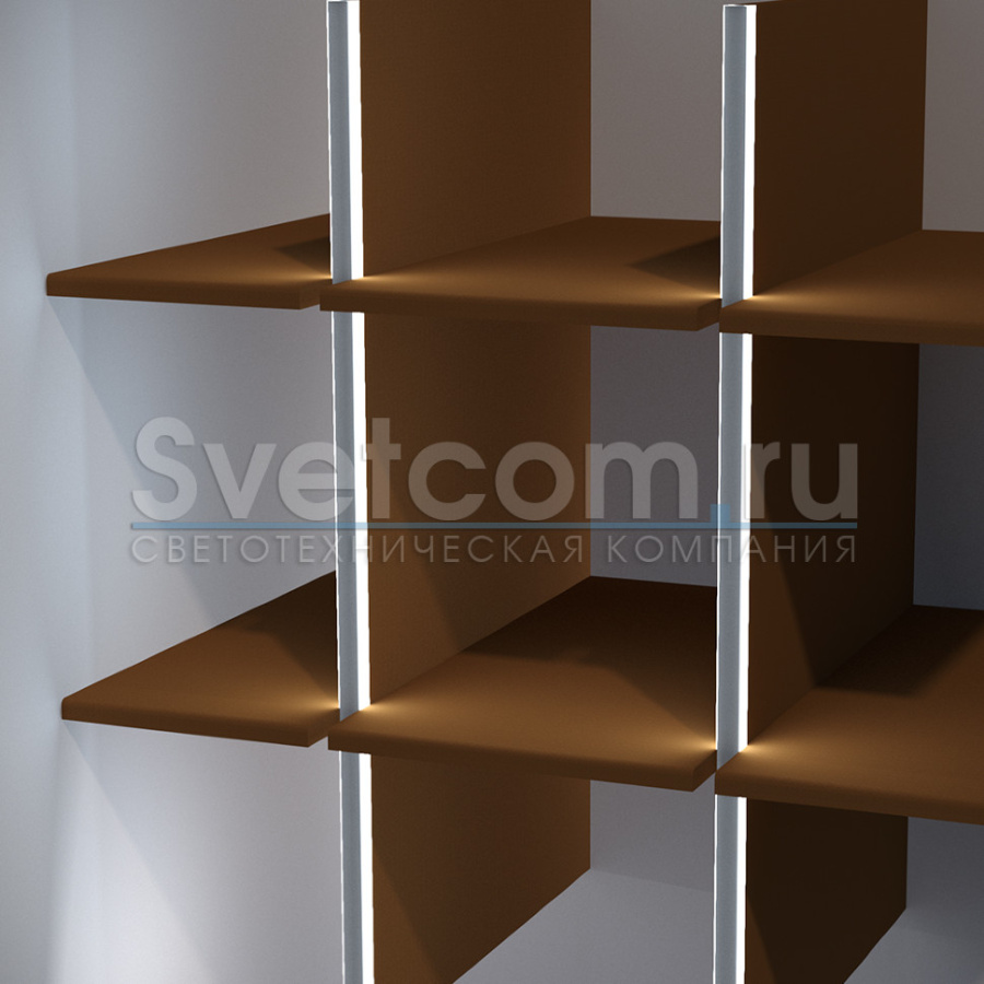 Профиль врезной торцевой двустор. 18х25х3000мм, лента ≤10мм, алюминий, 1725L, GLS