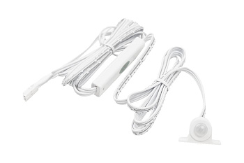 Выключатель ИК на движение, с выносным сенсором, 12-24В/36-72Вт, врезной/накладной, белый