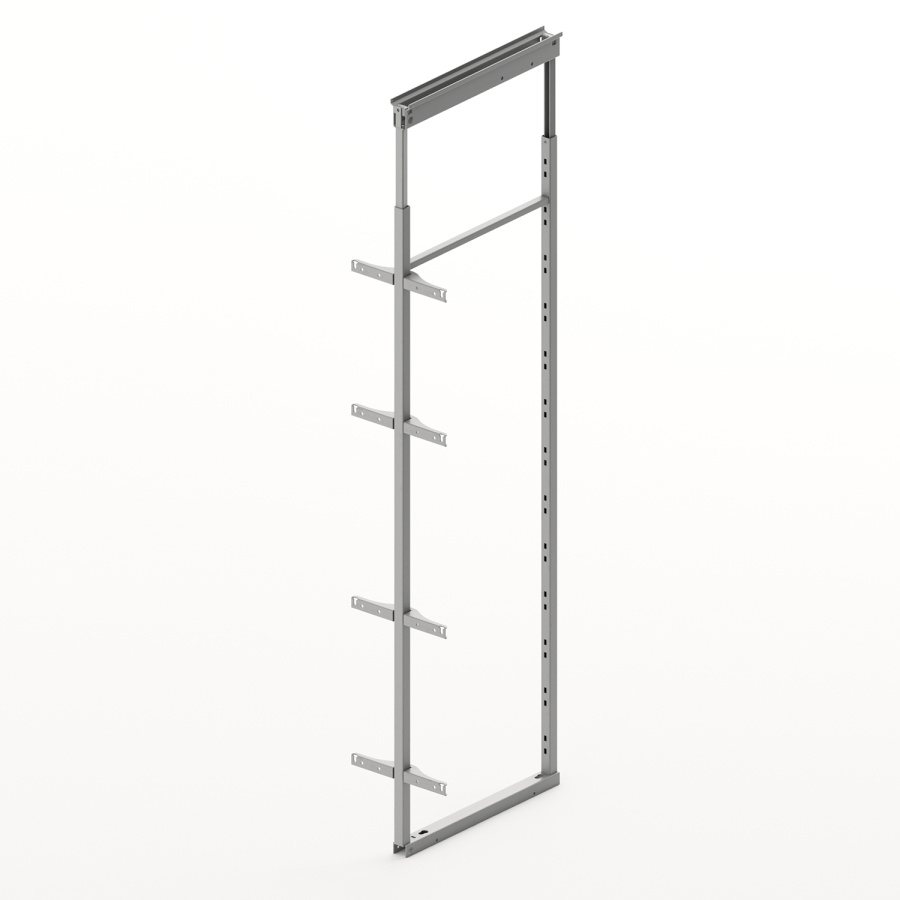 Комплект рамы OLONA, H1600-1950 мм, в шкаф 300 мм, с фасадным креплением, серебристый
