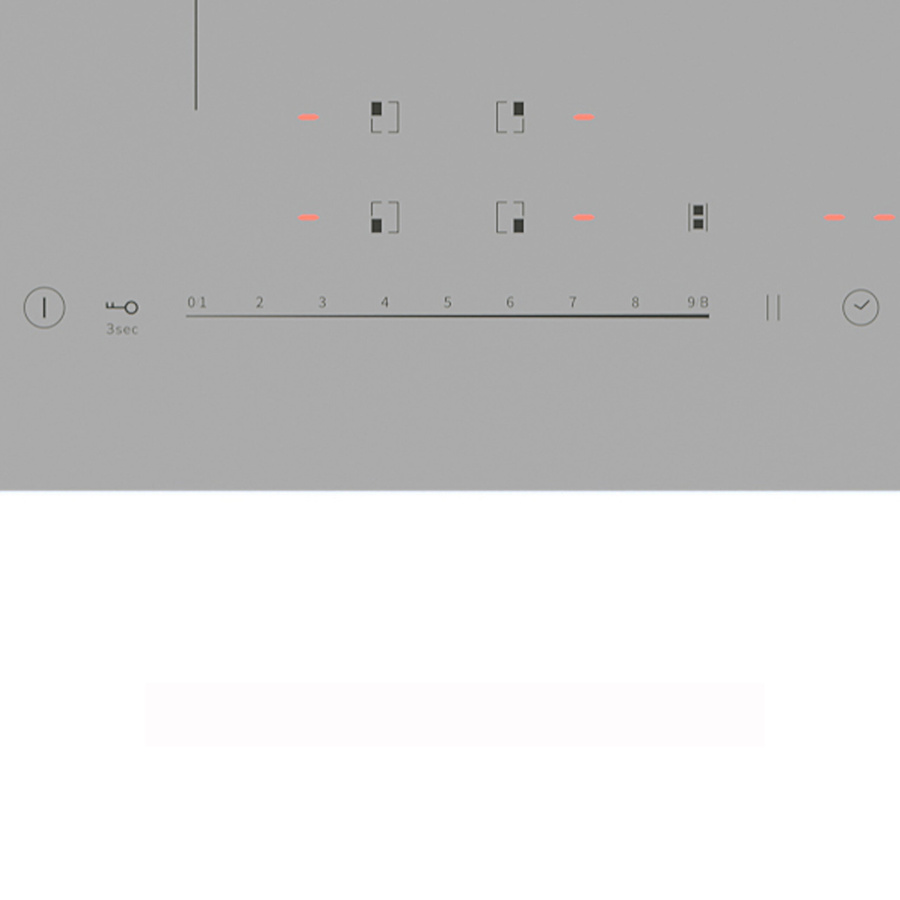 Варочная панель индукционная EVI 641A GR, 60 см, стеклокерамика, серый, Lex